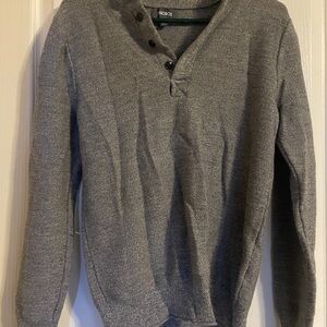 Bonobos Men’s Gray Slim Fit 100% Merino Wool Sweater Size Medium Outdoor Preppy‎